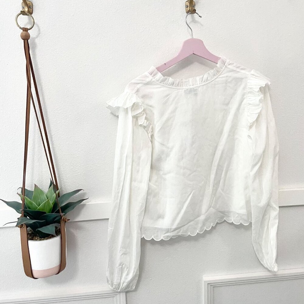 NWT Cami NYC Tiana Long-Sleeve Blouse White Size M - Picture 6 of 8